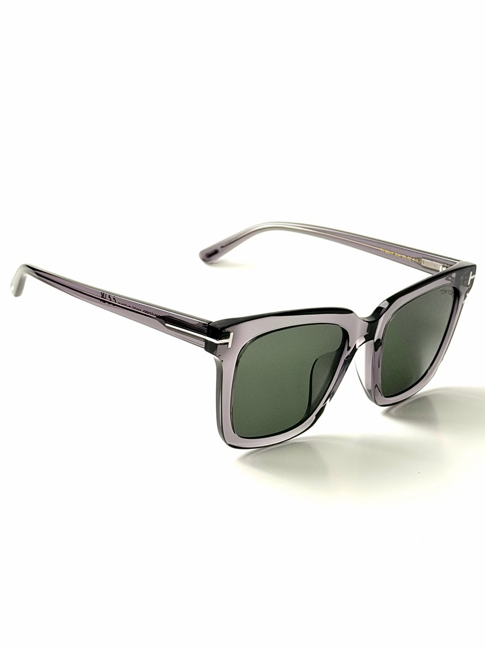 Tom Ford TF 0969K 20A Square Crystal Gray 55mm Sunglasses Frame - Picture 4 of 8